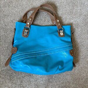 Vintage Y2K 00s Turquoise Purse Shoulder Bag Blue Bratz Hannah Montana Ecosse